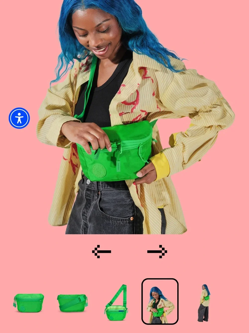 B2TM Baboon To The Moon 3L Fanny Pack Crossbody Bag